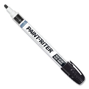 PAINT-RITER VALVE ACTION Paint Marker, Black, 1/8 in Tip, Medium
