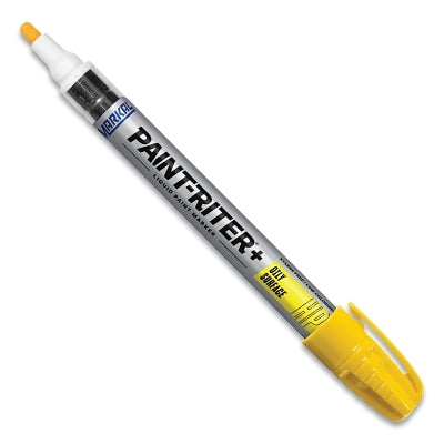 Paint-Riter+ Oily Surface Paint Marker, Yellow, 1/8 in Tip, Medium