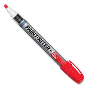 Paint-Riter+ Oily Surface Paint Marker, Red, 1/8 in Tip, Medium