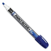 Paint-Riter+ Oily Surface Paint Marker, Blue, 1/8 in Tip, Medium
