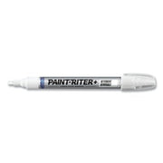 Paint-Riter+ Detergent Removable Marker, White, 1/8 in, Medium Tip