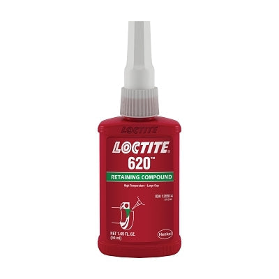 620 Retaining Compound High Temperature, 250 mL Bottle, Green, 3800 psi