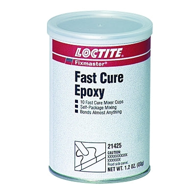 Fixmaster Fast Cure Epoxy, Mixer Cup, 0.12 oz, Capsule, Grey