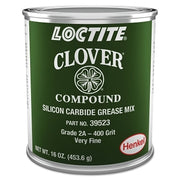 Clover Silicon Carbide Grease Mix, 1 lb, Can, 400 Grit