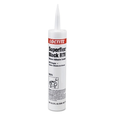 Superflex RTV, Silicone Adhesive Sealant, 300 mL Cartridge, Black