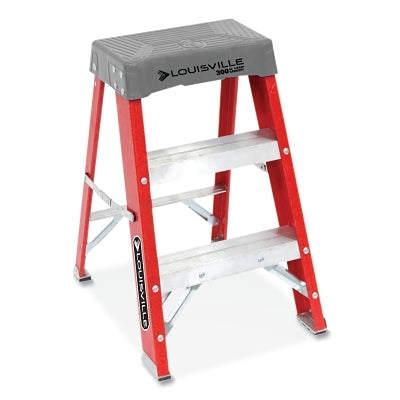 FS1500 Series Fiberglass Step Stool, 2 ft x 17 in W, 300 lb Capacity