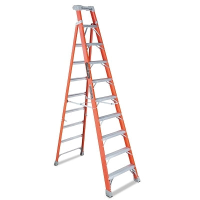 FS1500 Series Fiberglass Stepladder, 10 ft x 28-1/2 in W, 300 lb Capacity