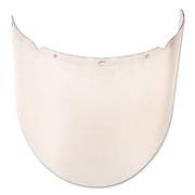 V-Gard Visor for Elevated Temperature Application, Anti-Fog, Anti-Scratch, Reflective Coating, Clear, 17.75 in L x 9.5 in H