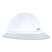 V-Gard 500 Protective Caps and Hats, 4-point Ratchet, Vented Full Brim Hard Hat, White