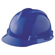 V-Gard Slotted Hard Hat Cap, Staz-On Suspension, Blue