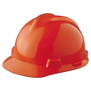 V-Gard Slotted Hard Hat Cap, Fas-Trac III Suspension, Orange