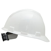 V-Gard Slotted Hard Hat Cap, Fas-Trac III Suspension, White