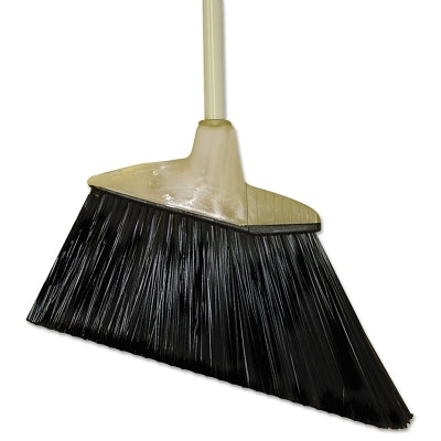 Angle Broom, 6-3/4 in Trim L, Flagged Plastic
