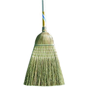Warehouse Corn Broom, 19 in Trim L, Broom Corn/Fiber