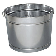 Metal Paint Pail, 5 qt, Steel, Silver