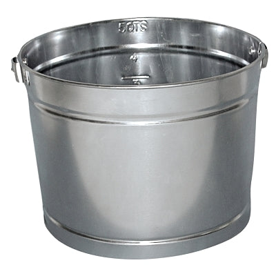 Metal Paint Pail, 5 qt, Steel, Silver