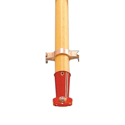 Iron Connector Handle, Hardwood/Metal, 60 in L x 1 1/8 in dia