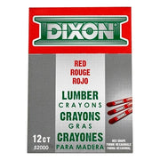 Lumber Crayon, 1/2 in dia X 4-1/2 in L, Red