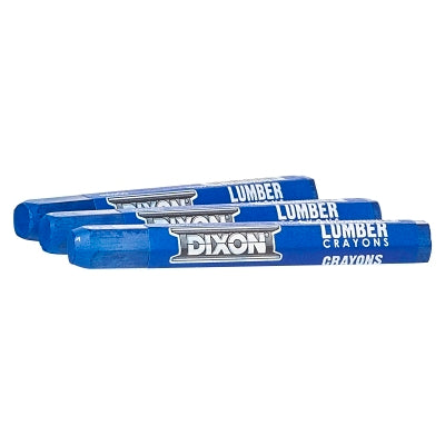 Lumber Crayon, 1/2 in dia x 4-1/2 in L, Blue