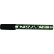 Redimark Metal Cased Marker, Black, Chisel