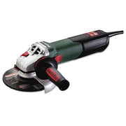 Metabo WE15-150Q 6 in angle grinder 13.5A 9600 rpm green body with sliding lock switch and disc guard