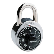 No. 1500 Combination Padlock, 9/32 in Diameter, 3/4 in L x 13/16 in W, Silver/Black