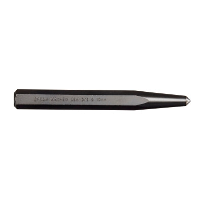 Center Punch - Full Finish, 6-1/4 in, 3/8 in Tip, Alloy Steel