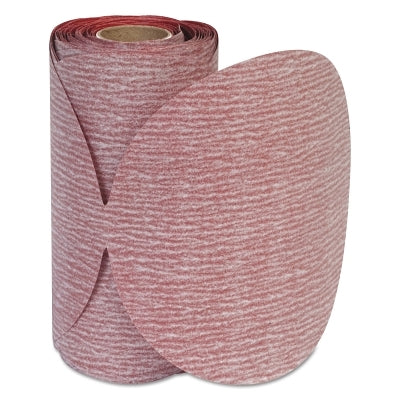 Premier Red Aluminum Oxide Dri-Lube Paper Discs, 6 in Dia., P600 Grit, Tabbed