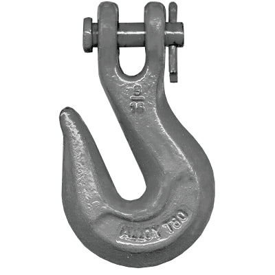 Clevis Grab Hook, 3/8 in, 7100 lb, Grade 80, Orange