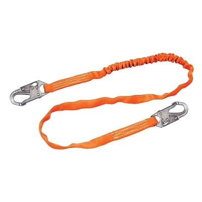 Titan II Tubular Shock-Absorbing Lanyard, 6 ft, Tagline/Carabiner, 310 lb
