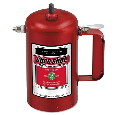 Sure Shot Sprayer, 1 qt, Steel, Red