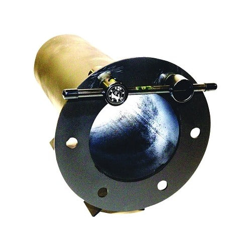 Flange Wizard magnetic pipe flange aligner 90 lb 1/2 to 1-15/16 in threaded crossbar on large black pipe flange