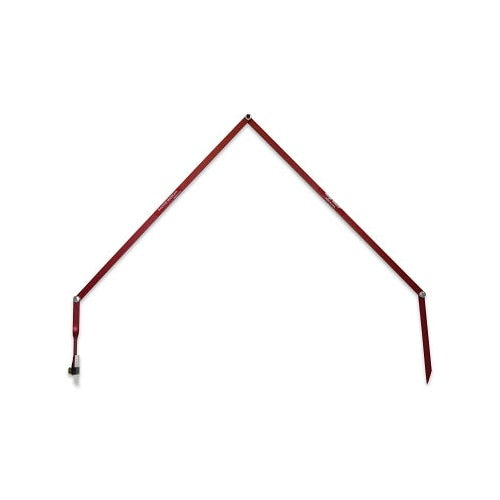 Flange Wizard X-Large radius marker 100 in circumference red aluminum folding arms extended center pivot and scribe tip