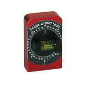 Flange Wizard 2-3/8 in anodized aluminum degree level red body 360-degree scale and vial pocket level