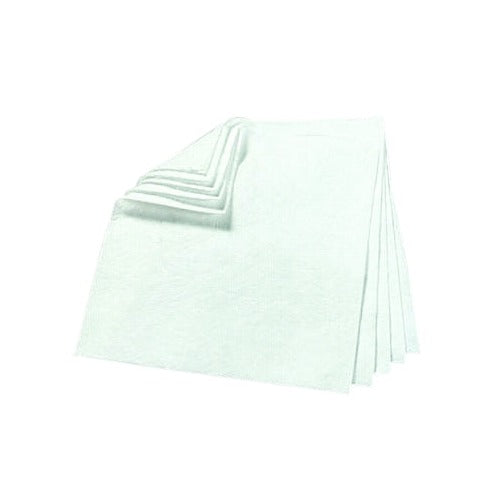 3M petroleum sorbent pad, absorbs 43.5 gal per bale, 3/16 in x 17 in x 19 in, stack of white pads
