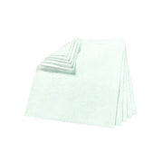 3M petroleum sorbent pad, absorbs 38.7 gal, 17 in x 20 in, stack of white sorbent pads