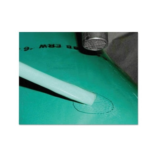3M Scotchkote 226P hot melt patch compound, 5 lb, applied to green pipe coating with tool