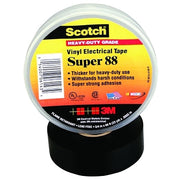 Super 88 Vinyl Electrical Tape, 3/4 in x 66 ft in, Black