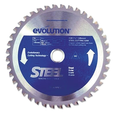 TCT Metal-Cutting Blade, 7-1/4 in, 5/8 in Arbor, 5000 rpm, 40 Teeth