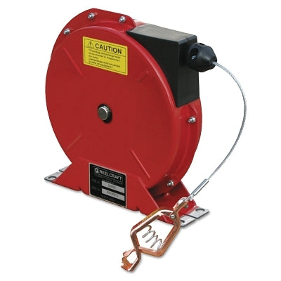 G3050 Series Heavy-Duty Spring Retractable Grounding Reel, 7 x 7 Stranded Steel Cable, 50 ft