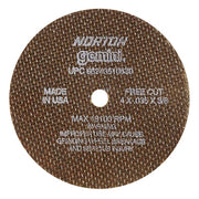 Gemini Type 1 Reinforced Cut-Off Wheel, 4 in dia, 0.035 in Thick, 3/8 in Arbor, 60 Grit, Aluminum Oxide