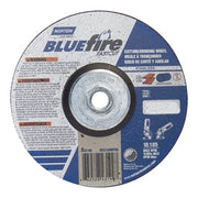 Bluefire Type 27 Depressed Center Wheel, 6 in x 1/8 x 5/8-11, 24 Grit, Zirconia Alumina
