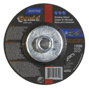 Gemini Type 27 Grinding and Cutting Wheel, 4-1/2 in dia x 1/4 in T x 5/8 in-11 Arbor Hole, AO