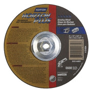 Type 27 NorZon Plus Depressed Center Wheel, 9-1/4 in dia, 1/4 in Thick, 5/8 in Arbor, 24 Grit