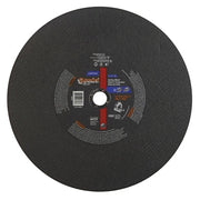 Gemini Chop Saw Reinforced Chopsaw Wheel, 14 in dia, 7/64 in Thick, 1 in Arbor, Very Coarse
