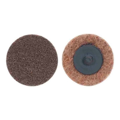 Bear-Tex Rapid Prep Non-Woven Quick-Change Disc, 3 in dia, 80 Grit, 20000 RPM, Aluminum Oxide