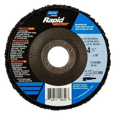 Bear-Tex Rapid Strip Depressed Center Wheels, Silicon Carbide, 4 1/2 in Dia.