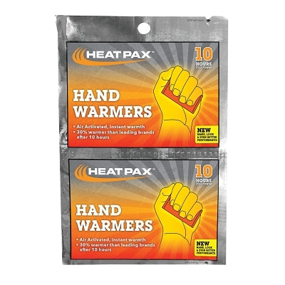 HEAT PAX Hand and Foot Warmer, Hand Warmer, 6.1 in L x 4.84 in W, Orange Woven Pack Inside Metallic Film