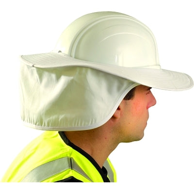 Hard Hat Shades, White, For Most Regular Hard Hats (Not Full Brim)