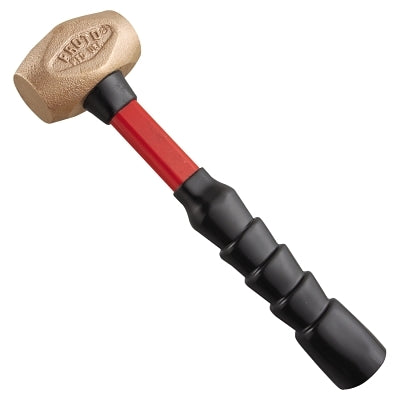 Brass Hammer, 2.6 lb Head, 13-3/4 in Handle